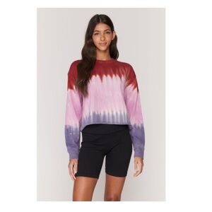 Spiritual Gangster - Dip Dye Mazzy Crop Sweatshirt XS